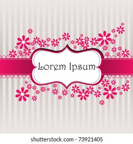 Vector beautiful spring floral background illustration