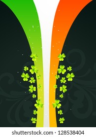 vector beautiful st patrick's day design in flag style