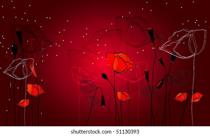 Vector beautiful summer background