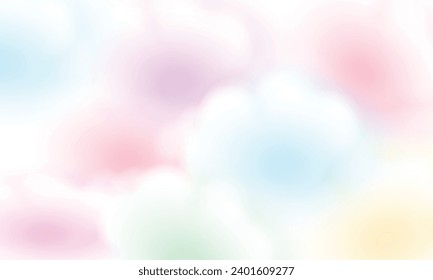 Sehr schöner, süßer Baumwoll-Süßigkeiten-Himmel. dunkler Hintergrund mit Pastellfarbe.