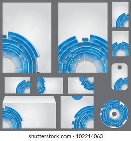 Vector beautiful template for business design folder