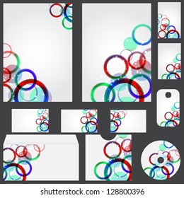 Vector beautiful template for business design folder.