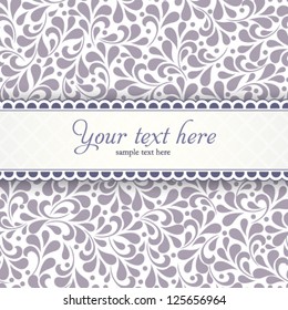Vector beautiful template frame design for greeting card.