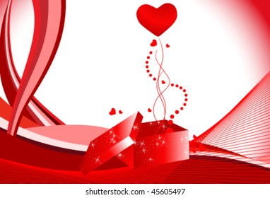 Vector beautiful Valentine's Day background
