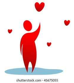 Vector beautiful Valentine's Day Illustration