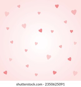 Vector hermosas tarjetas de San Valentín día amor fondo de patrón de corazón.