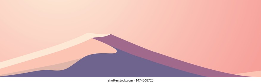 vector beautiful view from the mountain,vector graphic