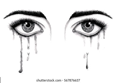 Crying Eyes Vector Images Stock Photos Vectors Shutterstock