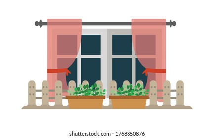 Vector of a Beautiful window.