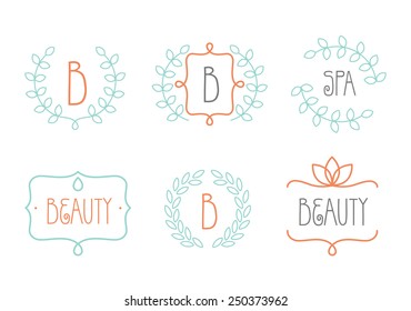 Vector Beauty and Care logo templates