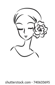 vector beauty face