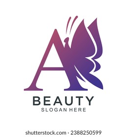 Vector beauty letter logo a design icon element vector with creative unique concept