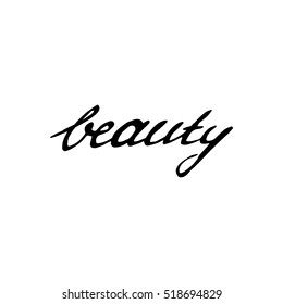 Vector beauty lettering