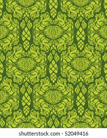 Vector beauty royal decorative seamless floral ornament