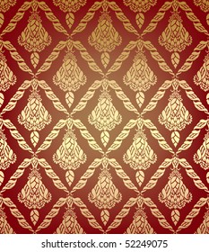 Vector beauty royal decorative seamless floral ornament