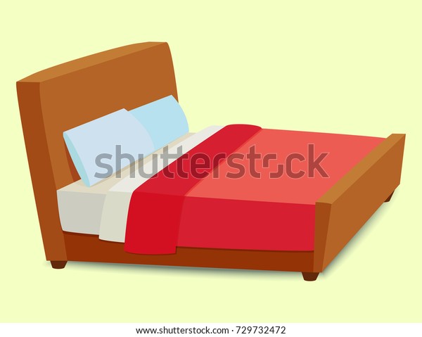 Vector bed icon interior home rest sleep\
furniture comfortable night\
illustration.