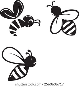vector bee animal illustration design
