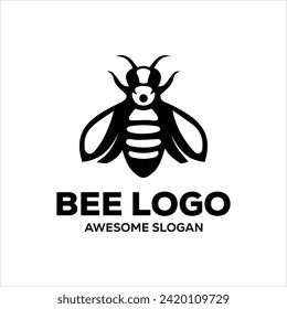 vector bee Animal illustration logo design Template