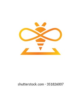 Vector bee logo