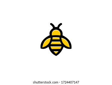 vector of bee logo template