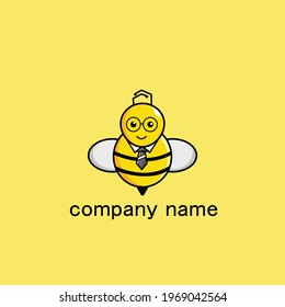 vector bee logo. usful for honey related companies. its also design as for real estate agent