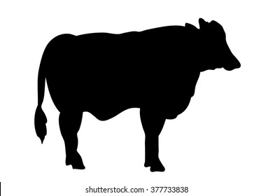 Similar Images, Stock Photos & Vectors of Pig Silhouette - 107978744 ...