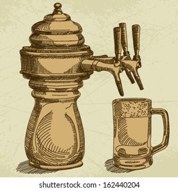 Vector beer background