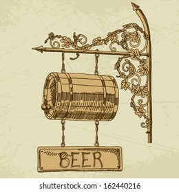 Vector beer background