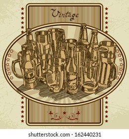 Vector beer background