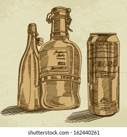 Vector beer background