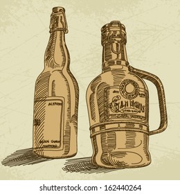 Vector beer background