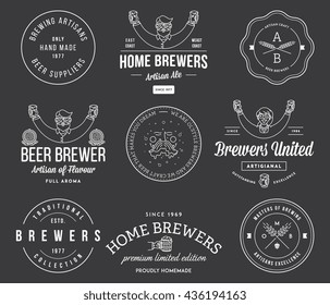 Vector beer badges and labels for any use
