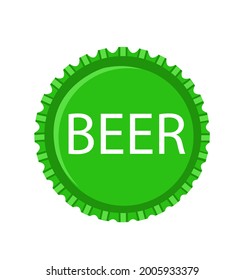 Vector beer bottle cap icon