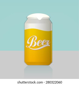 Vector beer can icon