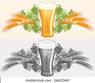 Vector beer emblem