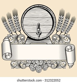 Vector beer emblem