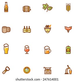 Vector Beer Icon Set