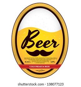 Vector beer label