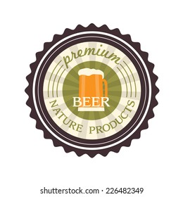  Vector beer label design