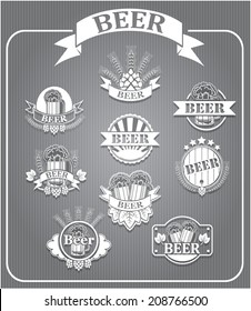 Vector beer labels