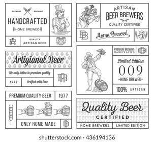 Vector beer labels for any use