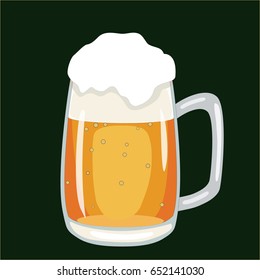 vector of beer mug