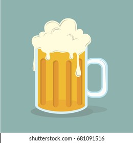 Vector of beer mug