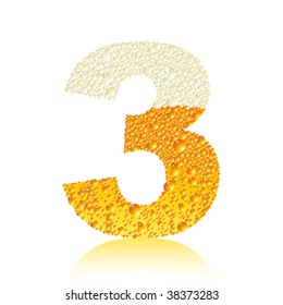Vector beer number