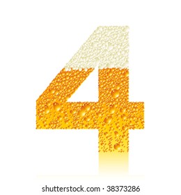 Vector beer number