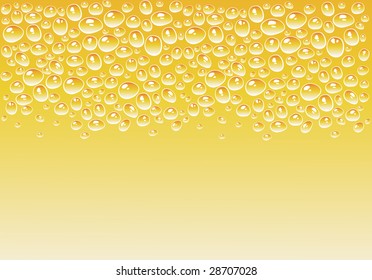 Vector beer texture background with bubbles