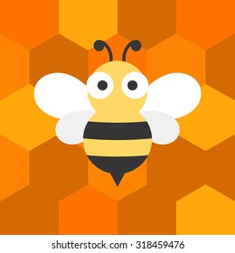 vector bees,flat design