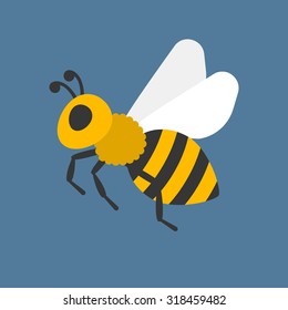 vector bees,flat design
