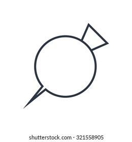 Vector beet outline icon. Food symbol 