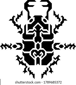 Vector Beetle design in black